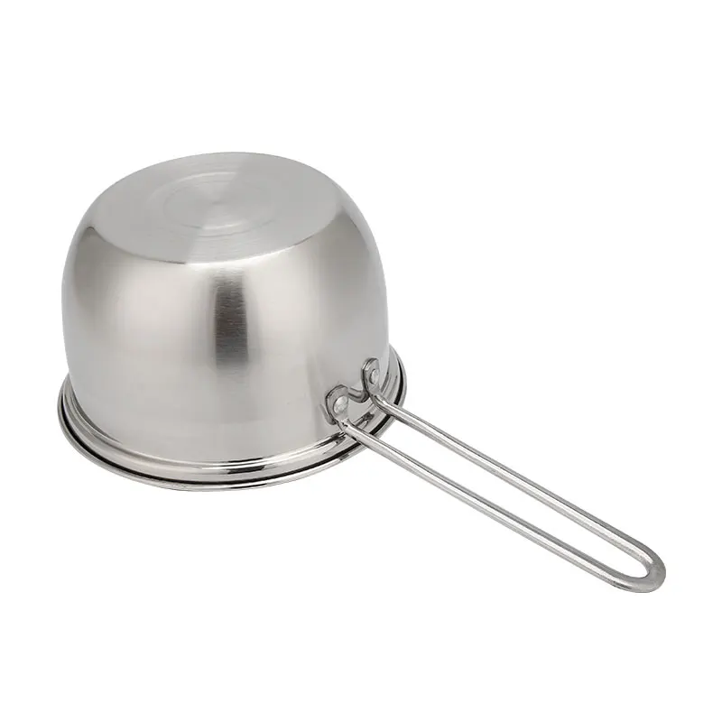 Wholesale 6 Pcs Saucepan Sets Stainless Steel Saucepan With Glass Lid Milk Pot stainless steel serving sauce pan with handle