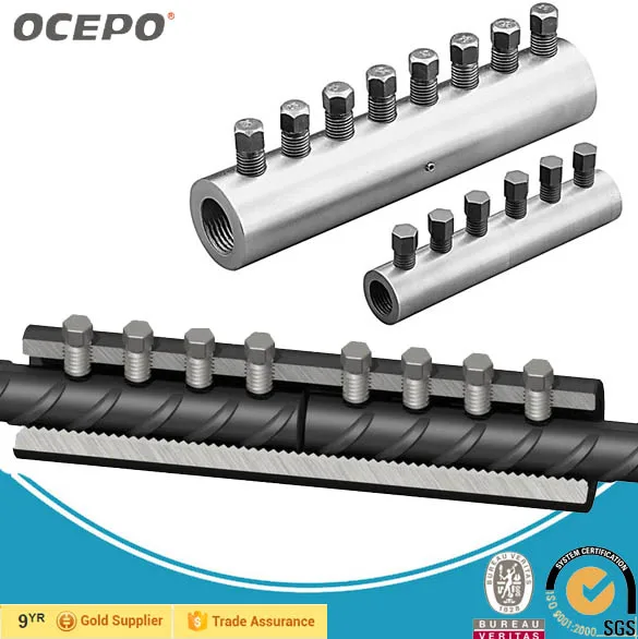 Steel Rebar Joint Sleeve, Bolted Rebar Coupler with Factory Price