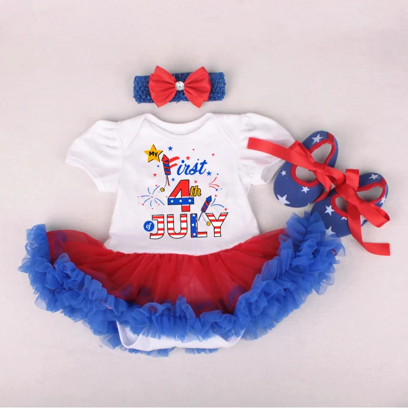 2019 New 4th Of July Rompers Kids Boutique Clothing Wholesale