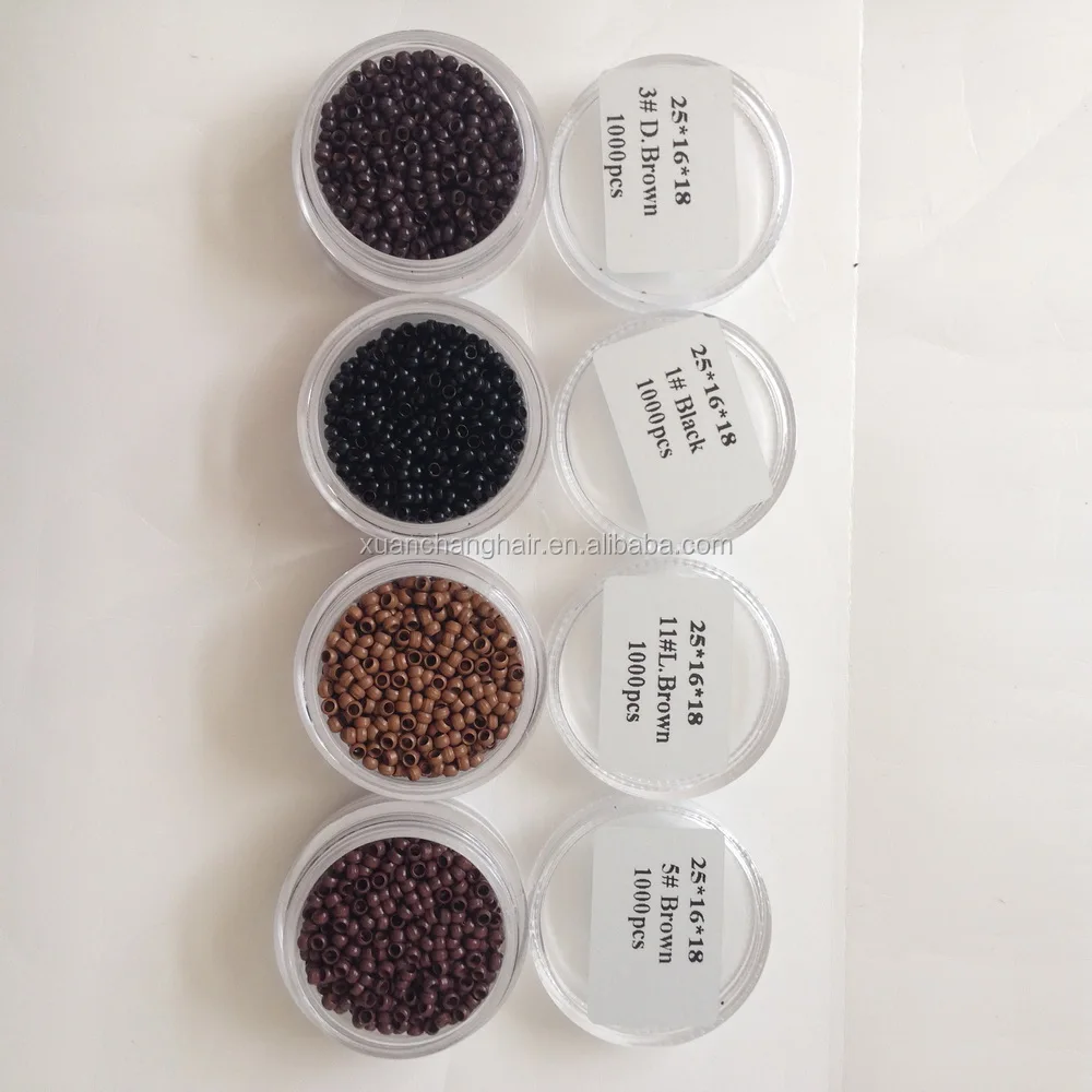 micro ring beads nano ring beads silicon beads in hair extension