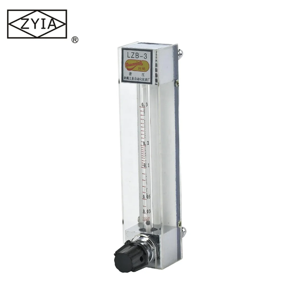 PTFE glass tube rotameter acid flow meter