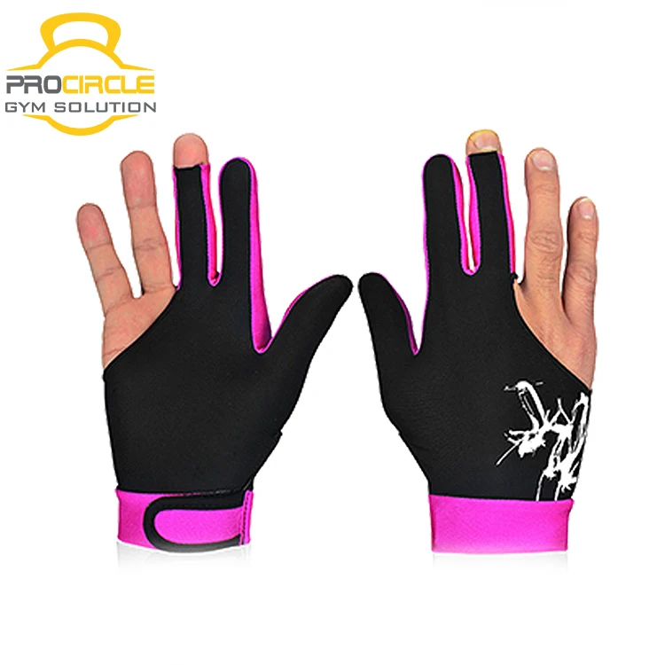 Wholesale 3 Fingers Pool Billiard Gloves