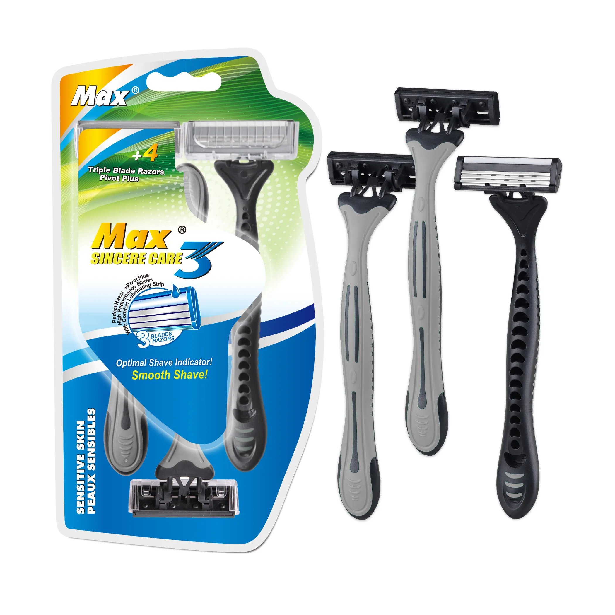 Wholesale Good quality disposable shaving razors Unisex disposable razors with lubricating strips