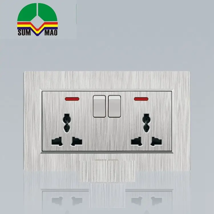 Global Usb Socket 146 Panel 2 Gangs with USB Plug 110V 250 New Arrival