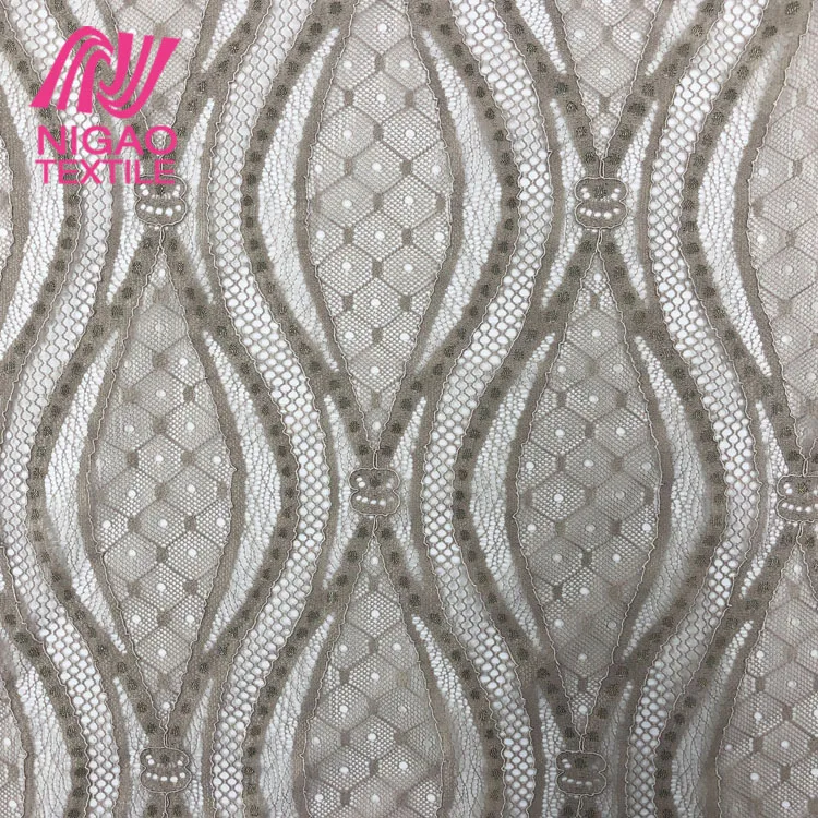 
Customized Romantic style wedding tulle lace flower pattern lace fabric for dress 