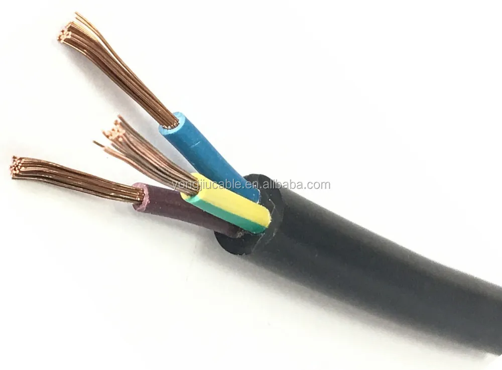 2x2.5 blue,brown Wire Colours stranded copper electrical rvv cable