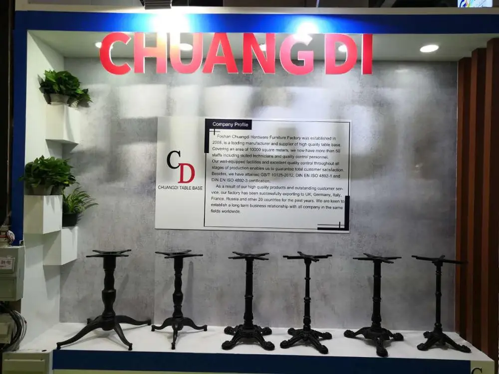 Chuangdi table base steel antique leg table verstellbares tischgestell