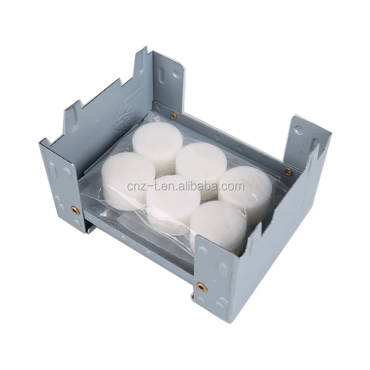 light weight camping solid fuel tablets and stove set
