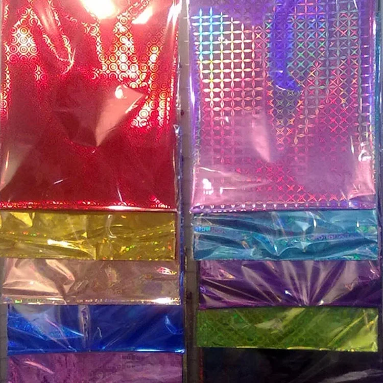 BOPP /CPP mix color packaging film wrapping sheet  holographic bopp film laminated metallized film for gifts bags Wenzhou Hongda