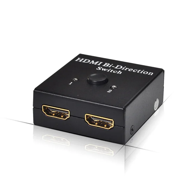 Hot sales Hdmi Switch 2x1 Or Hdmi Splitter 1x2 Hdmi Bi-direction Switcher Splitter Selector With 3d 4k*2k 1080p