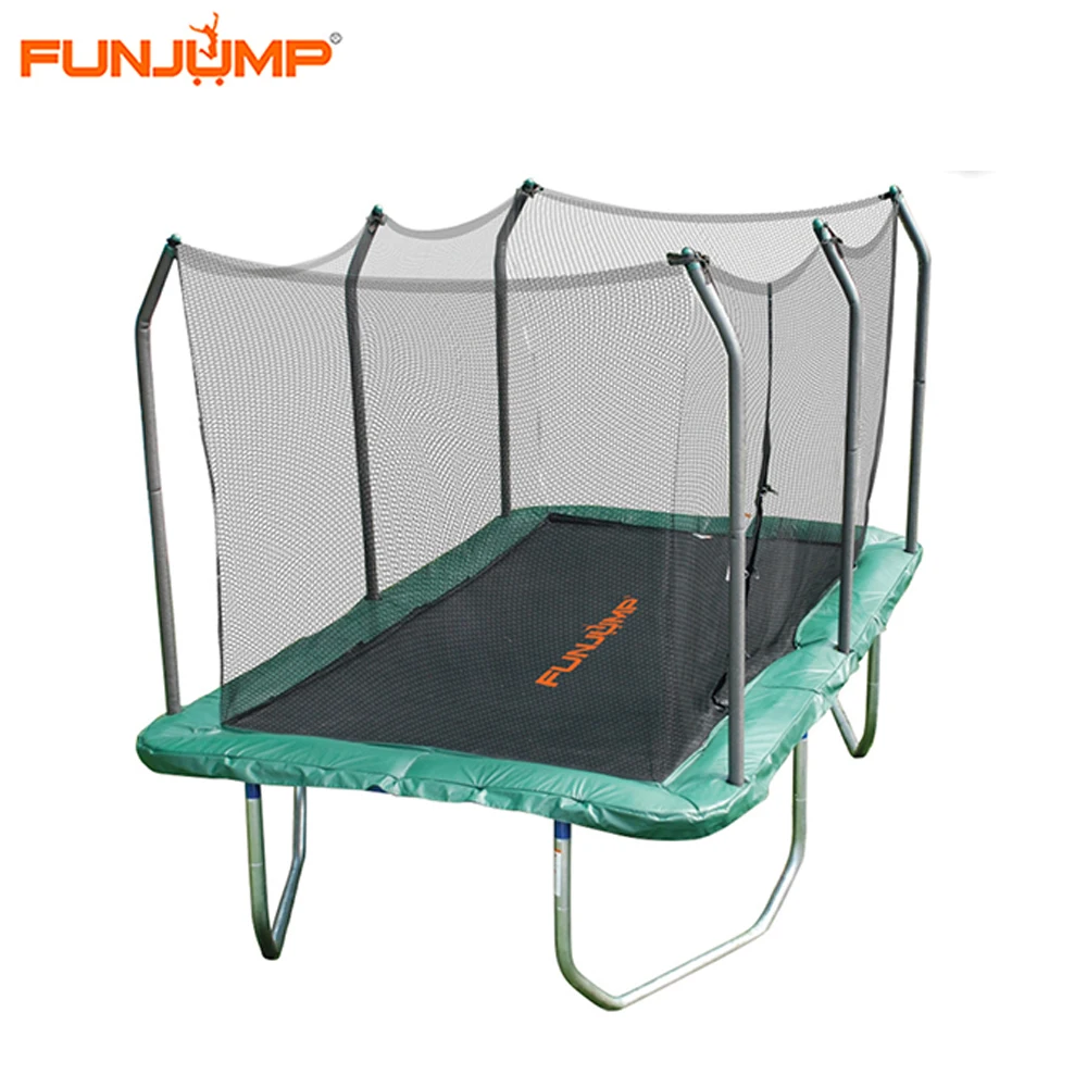 Большой прямоугольный батут FUMJUMP, 16 футов, парк развлечений с внутренней защитной сеткой