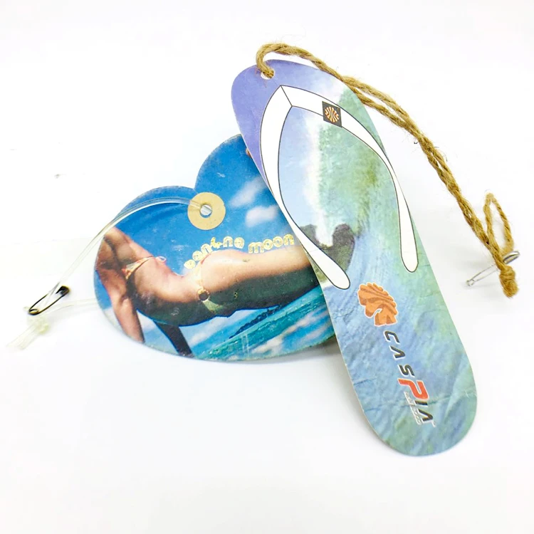 Custom Fashionable Design Special Hang Tag Girls Kids Die Cut Paper Bikini Swimwear Swing Hang Tags Custom Logo Label Tag