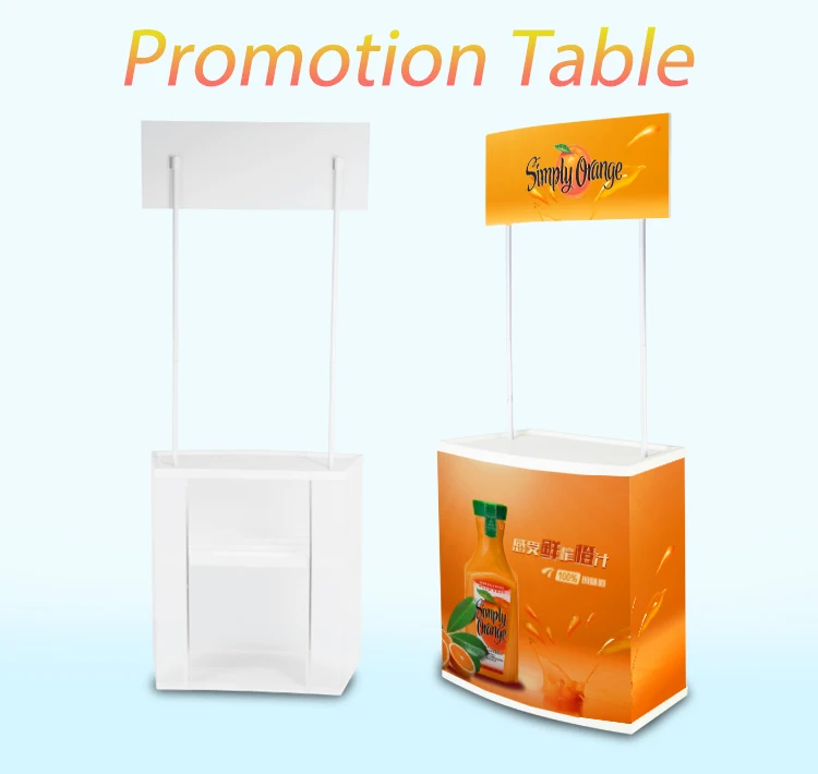 
Exhibition Table Promotion Counter Table Design Pp Plastic Folding Table 