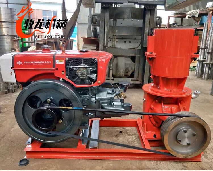 24HP Diesel engines cattle pellet feed machine sheep pellet feed machine used cattle feed pellet mill machine300-500KG