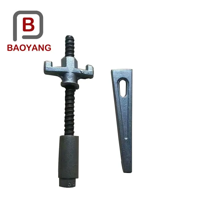 Factory top cast iron base weight prop scaffolding system screw jack