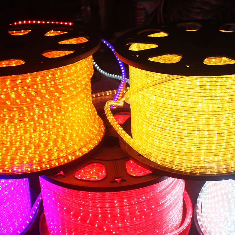 Сделано в Китае, высокое напряжение 110-240 В, Рождественская неоновая проволочная веревка, светодиодная веревка с дистанционным управлением