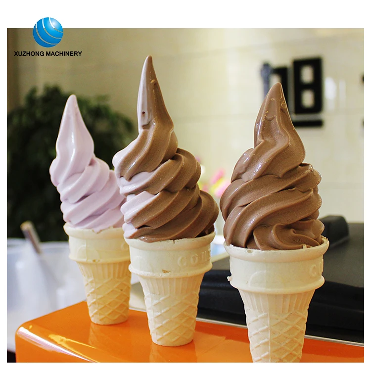 220V Hopper Cooling soft serve ice cream machine /commercial soft serve ice cream machine