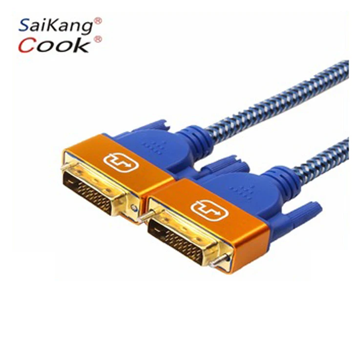 Высокое качество, лучшие цены сплав случае Кабель DVI 24 + 1 мужчинами для HDTV/ПК/проектор