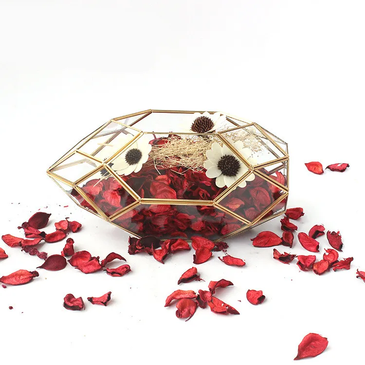 Geometric glass flower planter glass terrarium Dried flower Glass Holder Vase  wedding decoration centerpieces