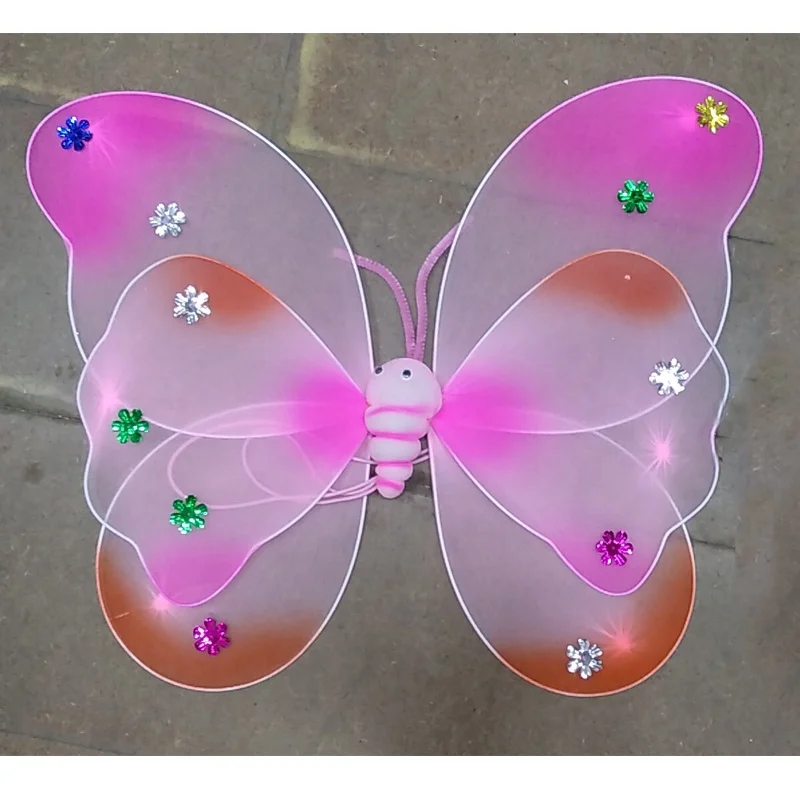 factory directly silk double layer butterfly wing