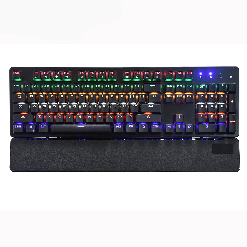 RGB Backlit nordic spanish korean keyboard mechanical gaming keyboard