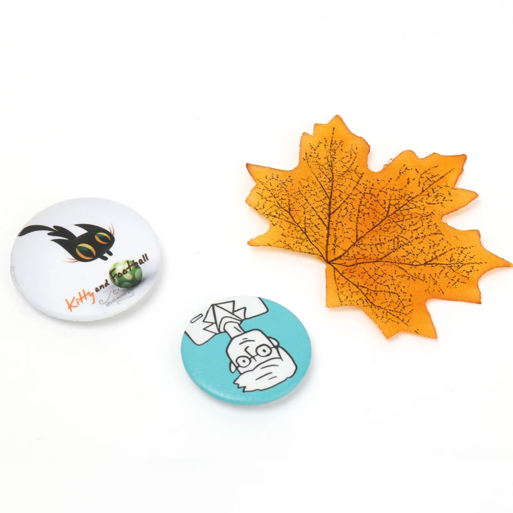 VOGRACE wholesale clothing logo badge, custom heart shape buttons cheap cartoon lapel pin badge