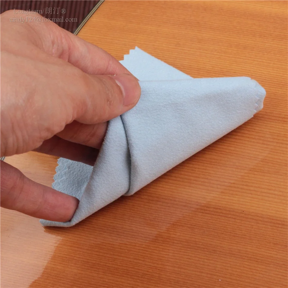 
logo printed microfiber cleaning cloth for Electric and acoustic Guitar Violin and pianopolishing cleaning cloth 