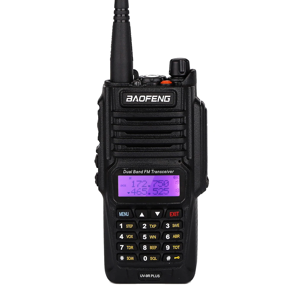  Усовершенствованная Baofeng UV9R Plus 8 Вт IP67 водонепроницаемая двухсторонняя рация Двухдиапазонная