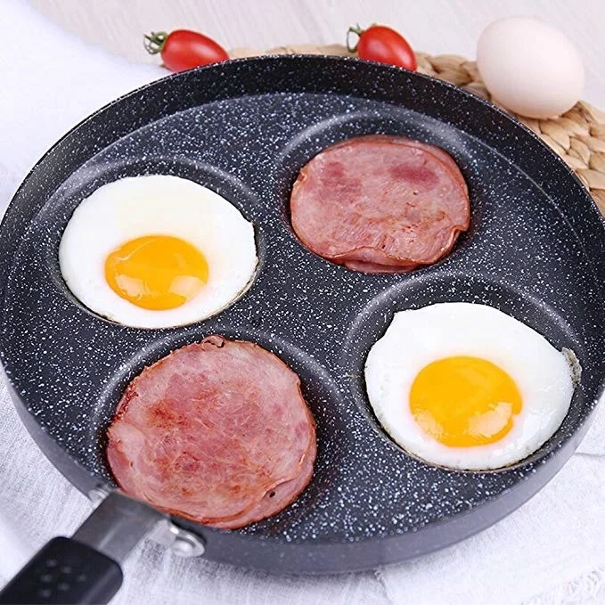 
4-Cup Egg Fry Pan Aluminum Egg Frying Pan For Gas And Electric Stove Tops Nonstick 4 Egg Fry Pan 