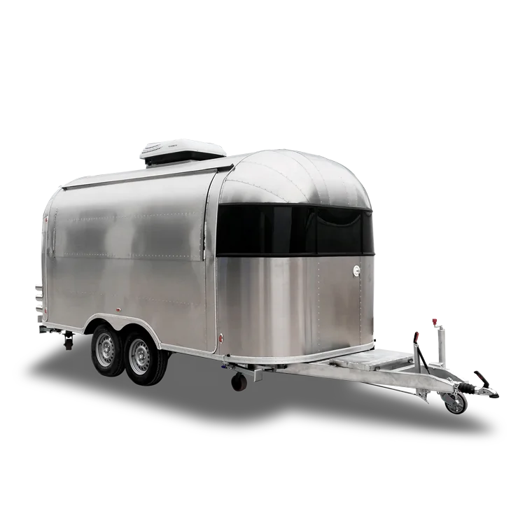 UKUNG 2nd generation airstream trailer catering mobile food truck fast food caravan trailer hot dog ice cream cart