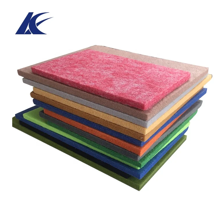 
High Density Dust-Proof Acoustic Polyester Acoustic Panel Felt Sound Absorbing Ceiling Acoustic Panels 