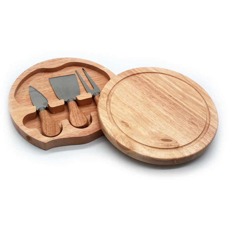 Деревянная доска для сыра с набором ножей для сыра