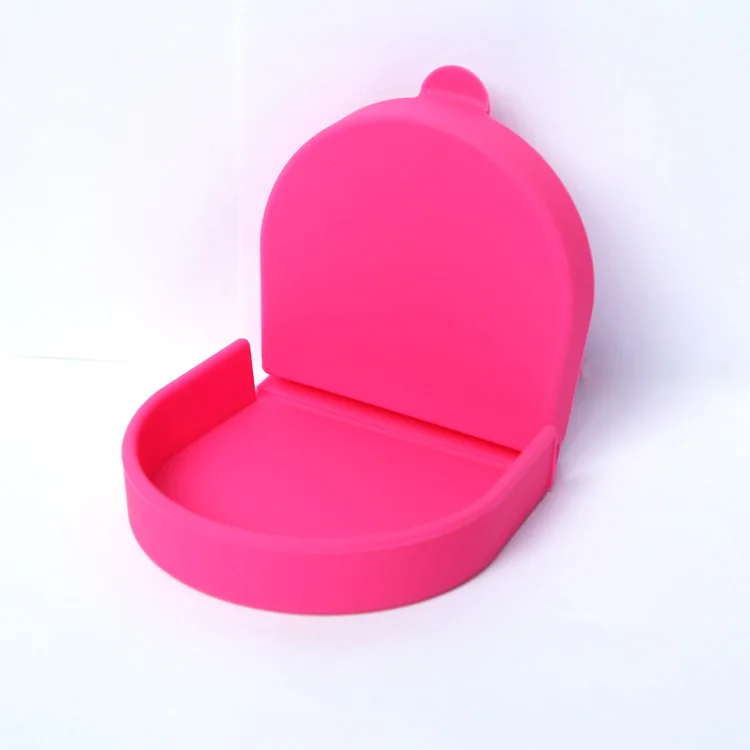 Custom logo printing Horseshoe shape  Eco-friendly silicone coin bags