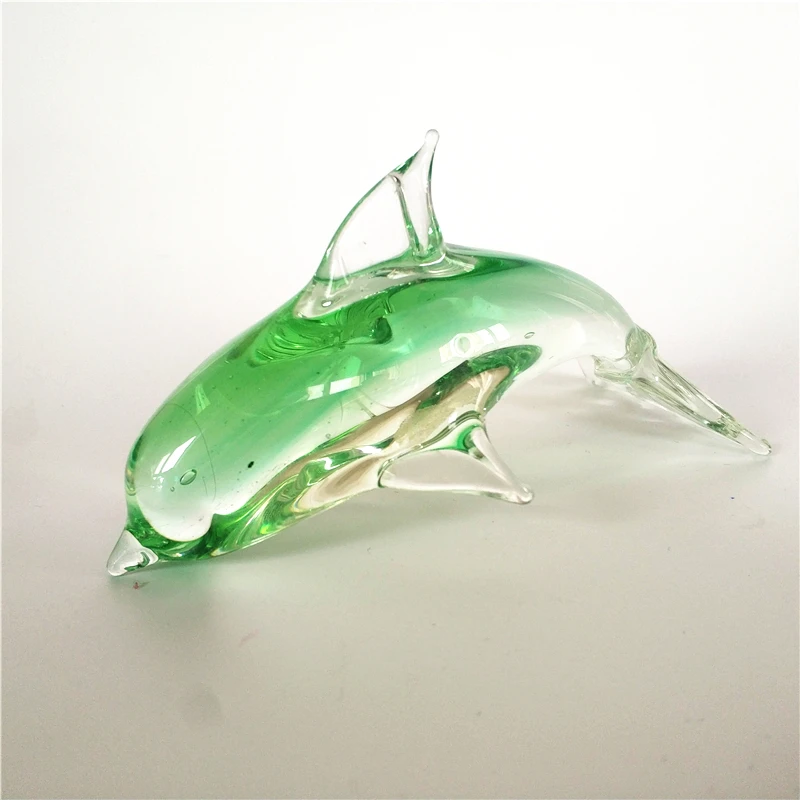 BIG SALE fancy murano glass blue dolphin