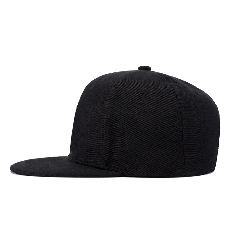 Customize high quality 6 panel blank snapback hats wholesale cap promotional sports baseball cap  flat brim  hip pop golf hat