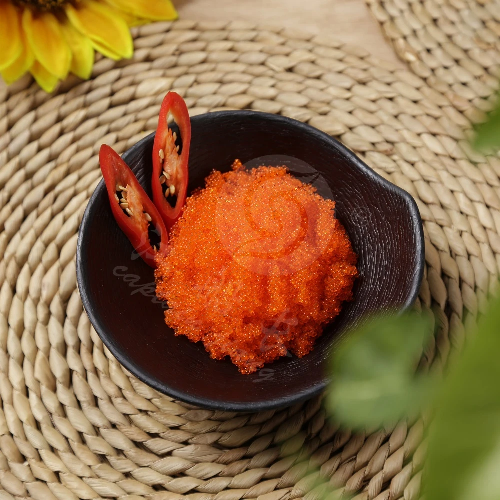 YELLOW FROZEN SEASONED FLYING FISH ROE 10kg/box