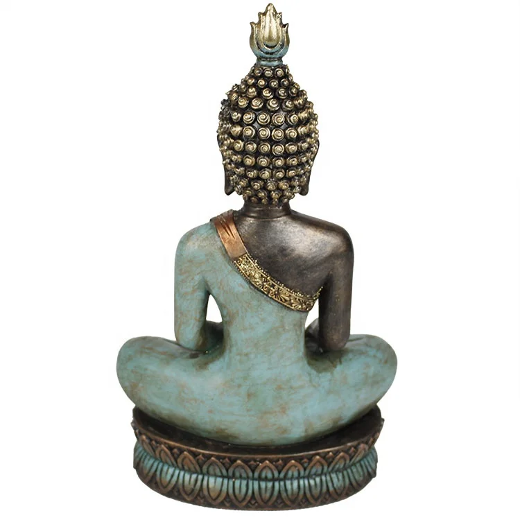 Fengshui tabletop mini resin meditation buddha statue for home