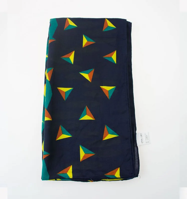 Rulan 2021 new design wholesale voile screen printing polyester cartoon scarf