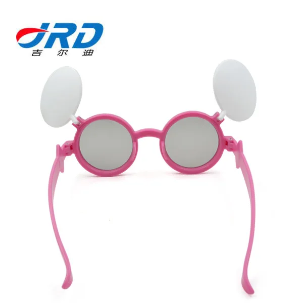 
New Design Adorable Disposal Plastic Polarized 3D Movie Glasses for Children 