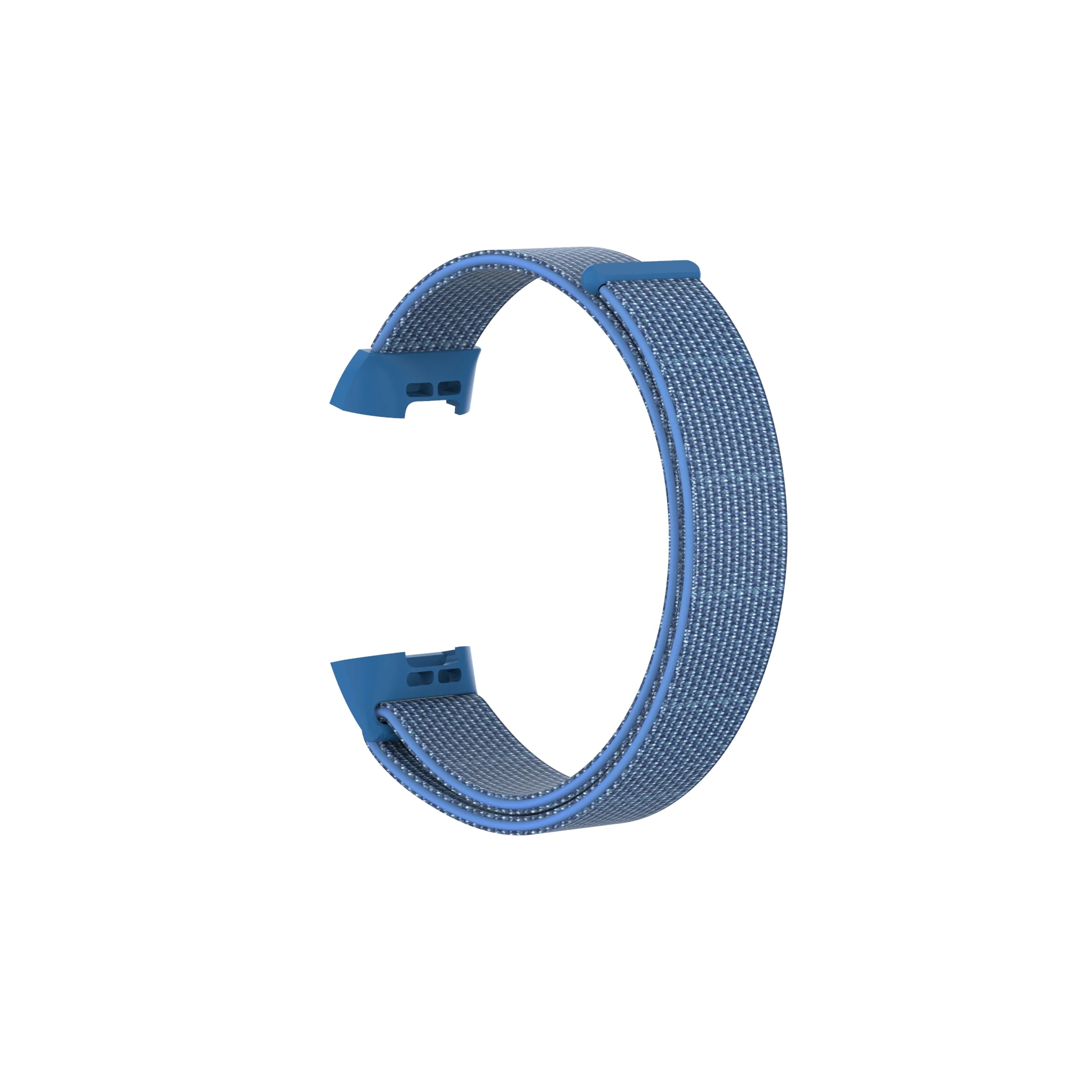 ODM Holdmi 7053 series cheap price high quality cape blue color woven nylon sport loop for fitbit charge 3