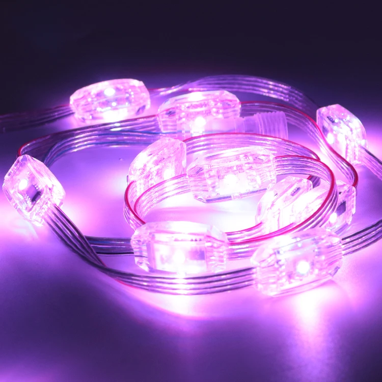 CE ROHS custom waterproof full color ws2811 white 3d 15mm pixel addressable led ball light string