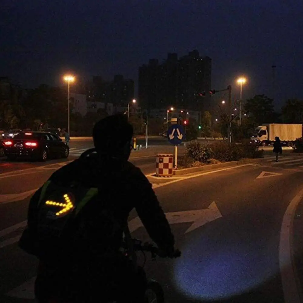 New Remote Controlled Safety Led Light Safety Signal Cycling Backpack Laptop Backpack