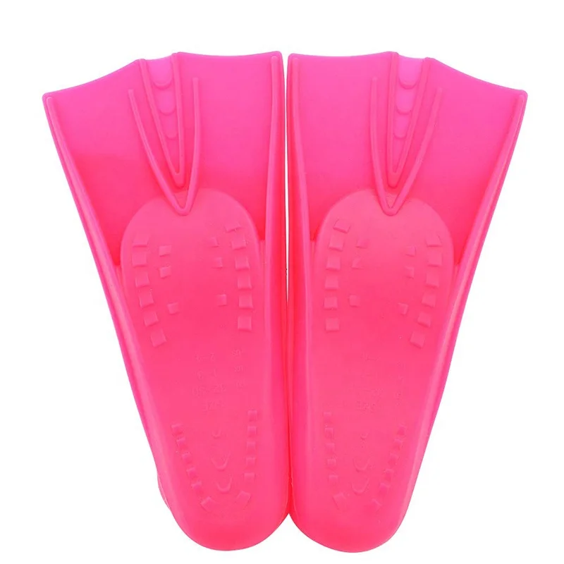 
High quality hot sale custom printed logo silicone swim fins diving fins for Adults and Children 