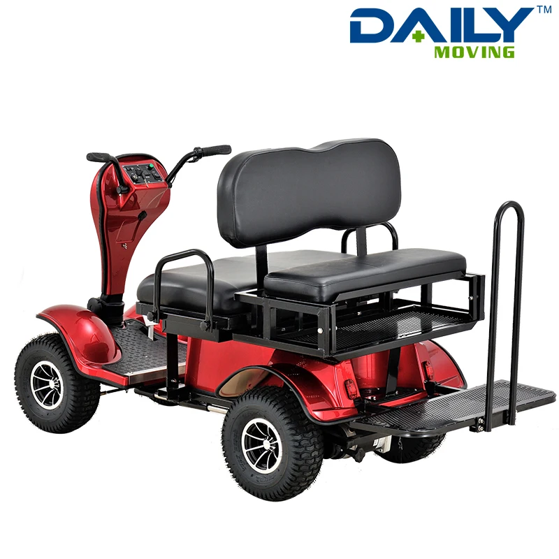 Cheap 4 Seater Electric Pick Up Car Personal Transport Vehicle Golf Trolley Club Carts Golf Buggy Rruiser with Canopy For Sale