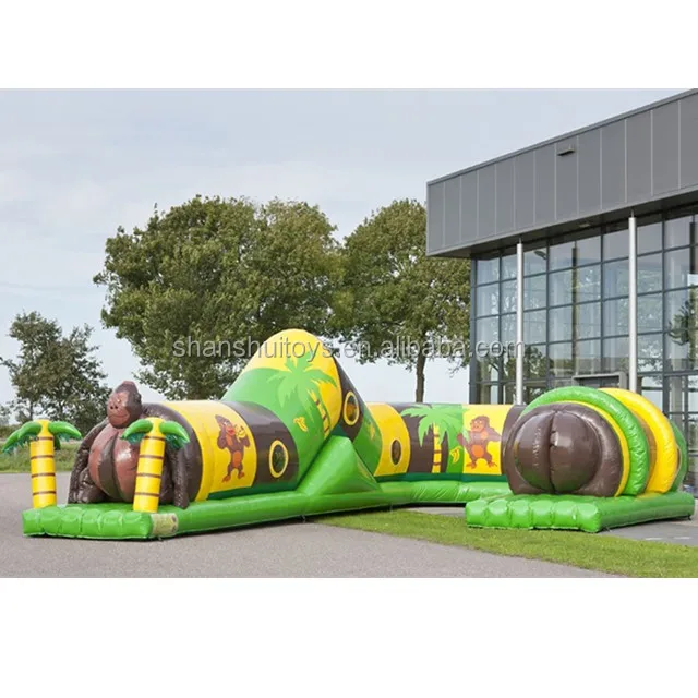 outdoor obstacle course inflatable tunnel playground sports games inflatable worm crawl tunnel for kids on sale