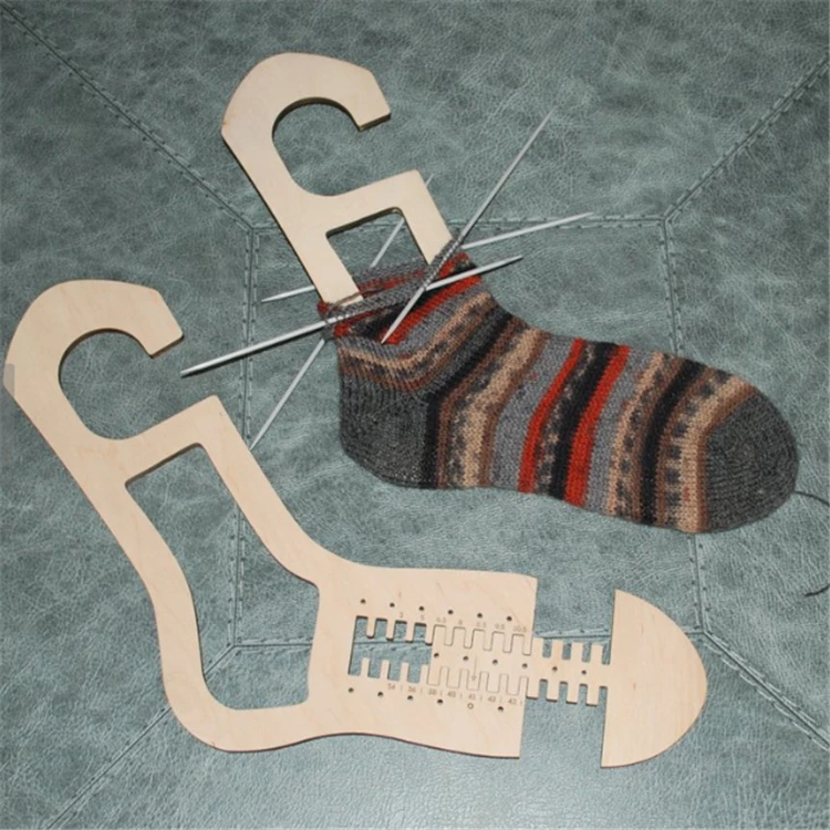 Lasercut Wooden Hearts Sock Blocker for Womens Hand Knit Socks