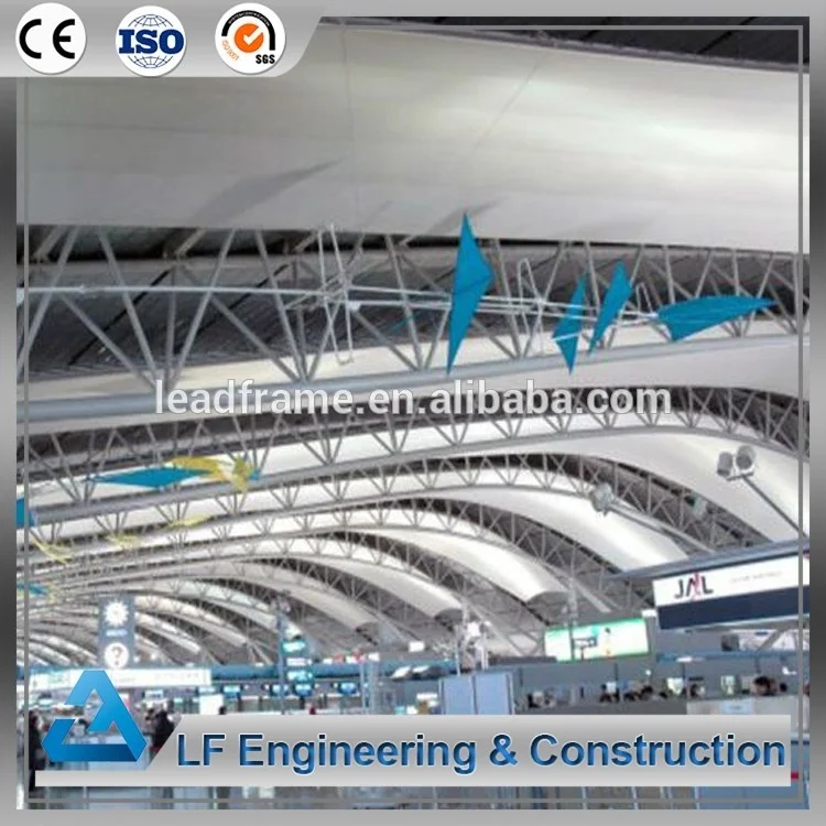 Modern large span steel structure airport construction materials