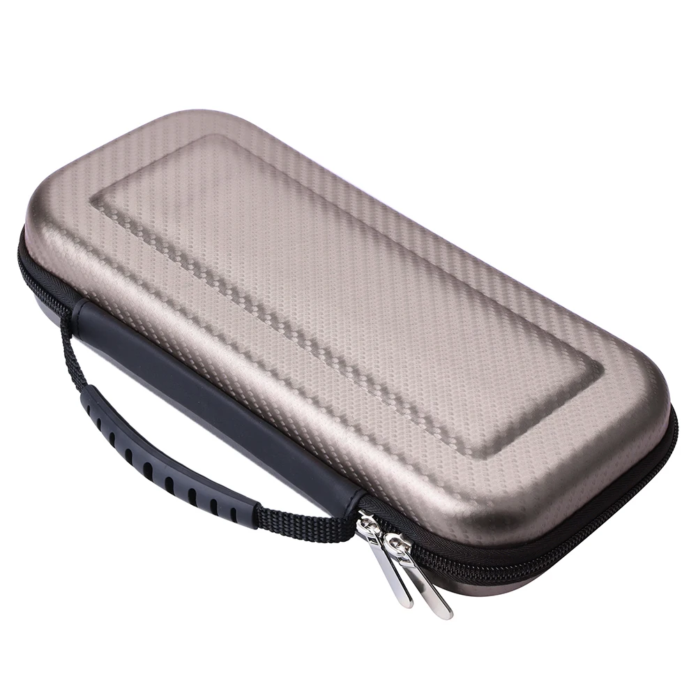 Оптовая продажа, металлический серый переносной чехол EVA с 10 отделениями для карт для переключателя
