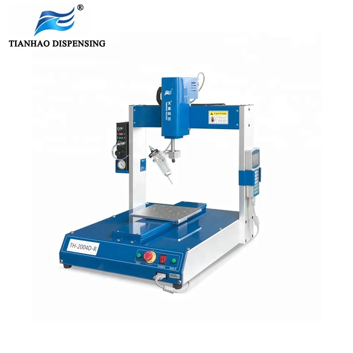
new product 4 axis robotic benchtop syringe dispensing system TH-2004D-R-300K 