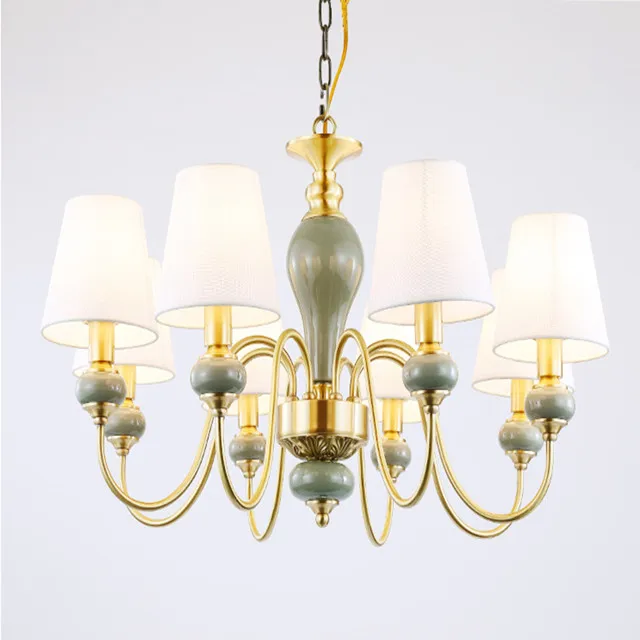 JYLIGHTING люстра из меди и керамики по оптовой цене